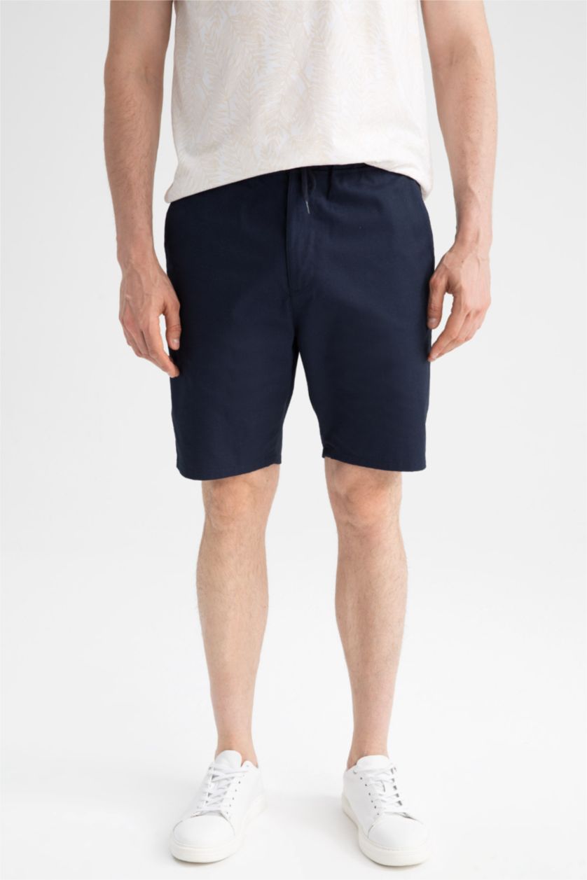 HOMME Marin Short coupe slim à nouer à la taille