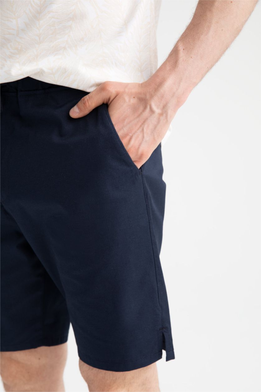 HOMME Marin Short coupe slim à nouer à la taille