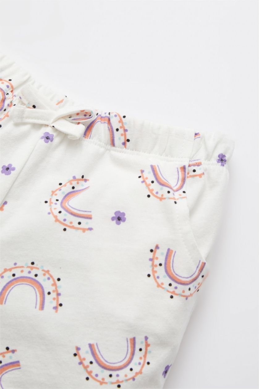 BABY GIRL Salmon Baby Girl Regular Fit Shorts