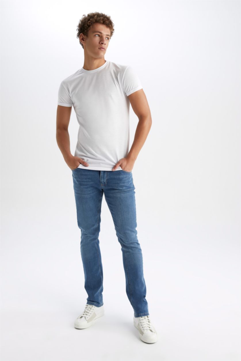 HOMME Bleu Pantalon PEDRO - Coupe slim en jean