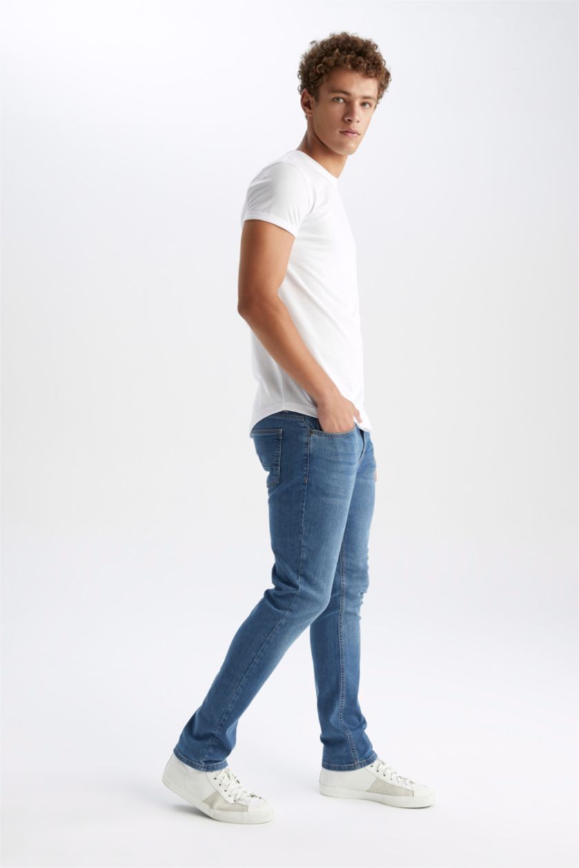 HOMME Bleu Pantalon PEDRO - Coupe slim en jean
