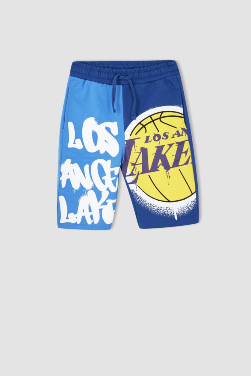 GARÇONS Bleu Short Tissu Sweat Fin