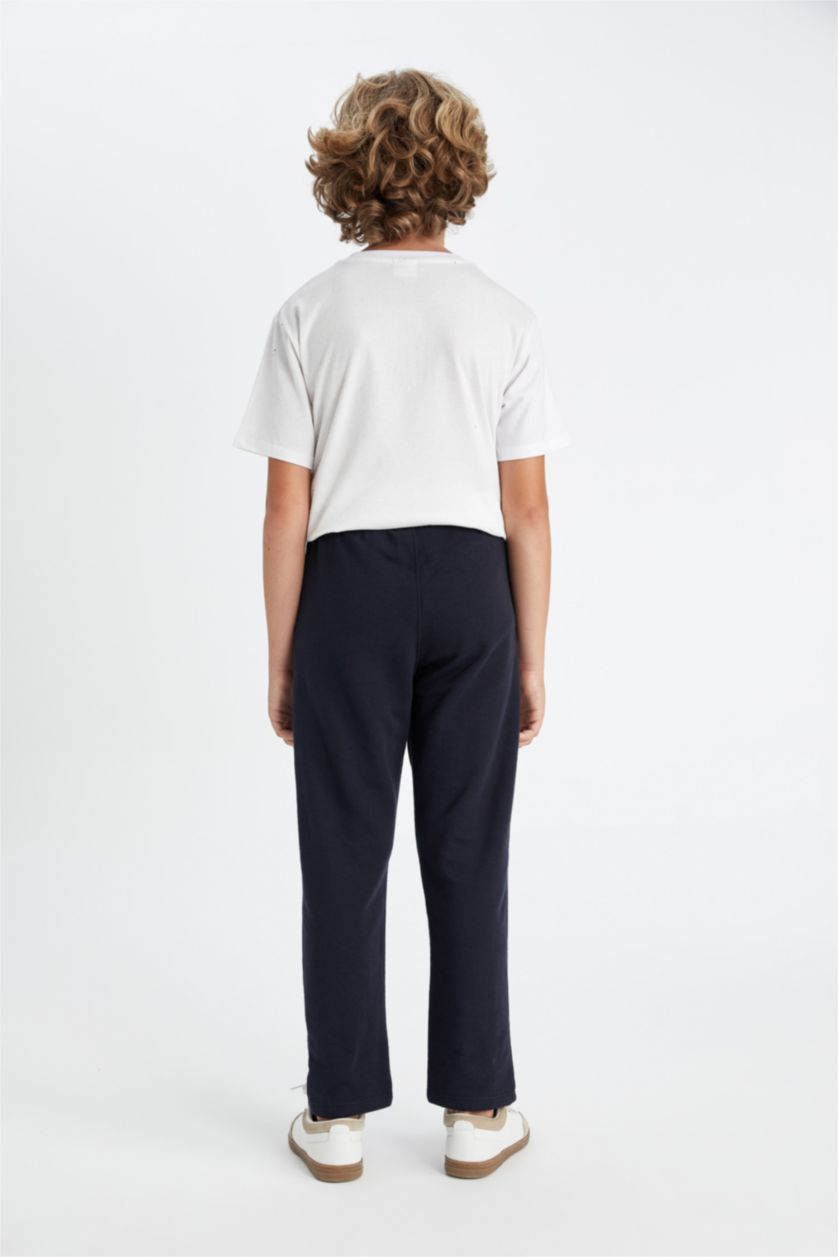 BOYS & TEENS NAVY بنطلون قصة عادية