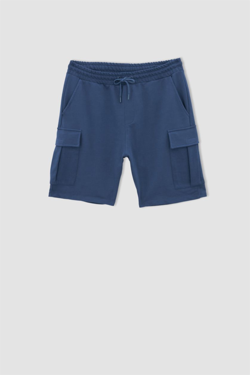 HOMME Bleu Foncé Short à poche cargo coupe classique