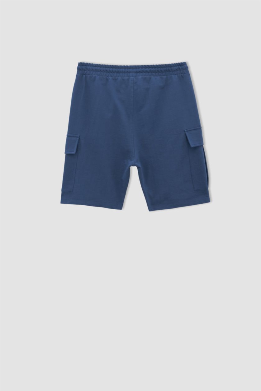 HOMME Bleu Foncé Short à poche cargo coupe classique
