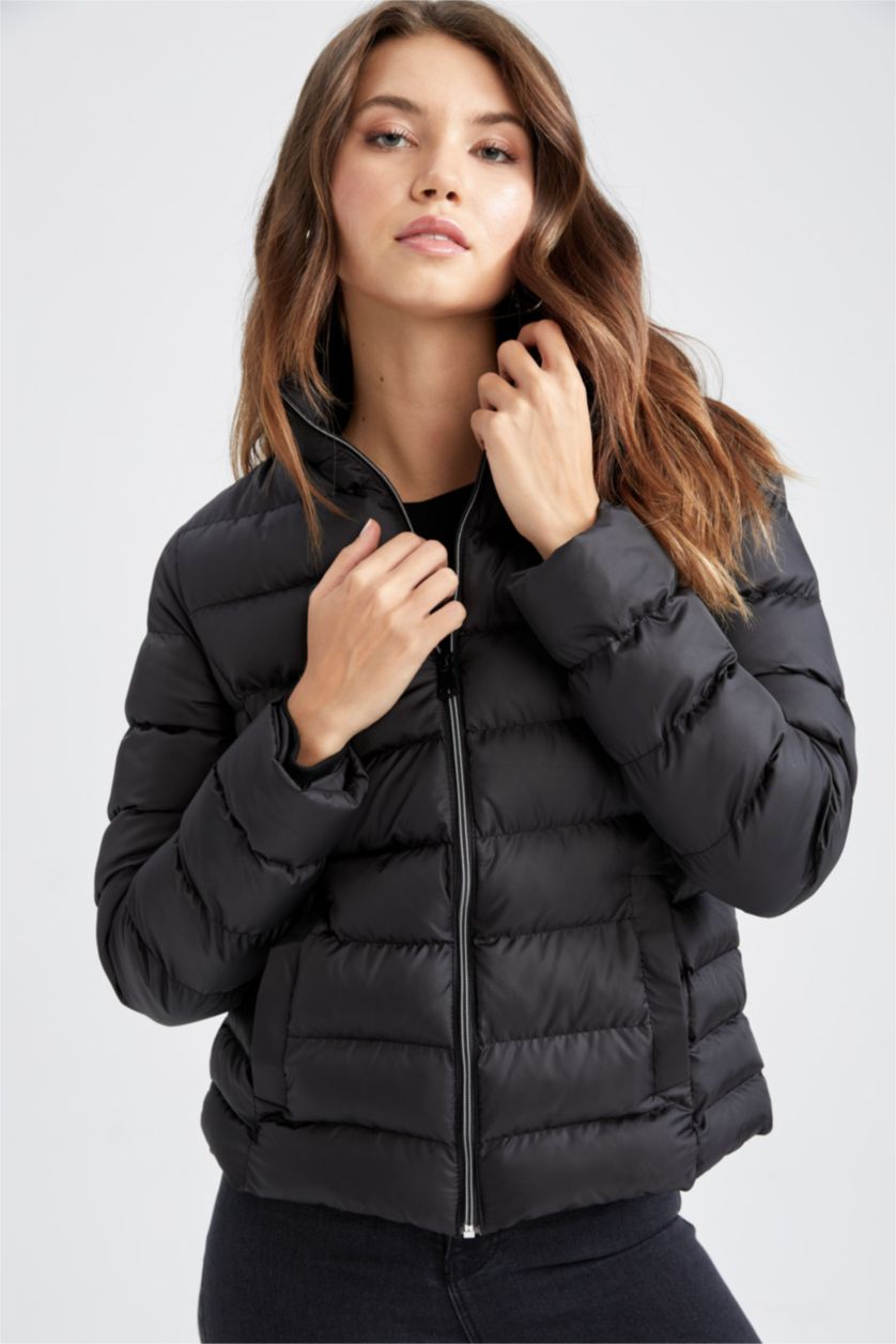 Женщины Черный Puffer Jacket