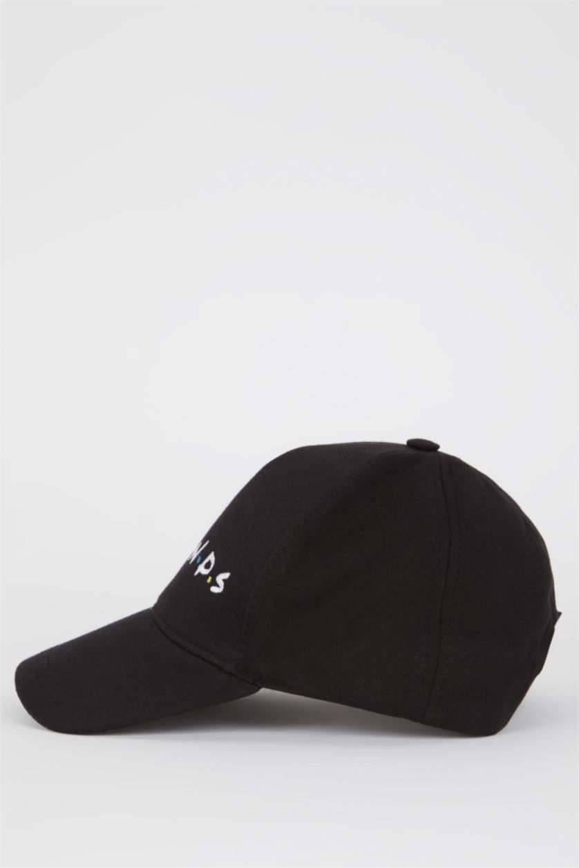 MAN Black Friends Print Baseball Cap