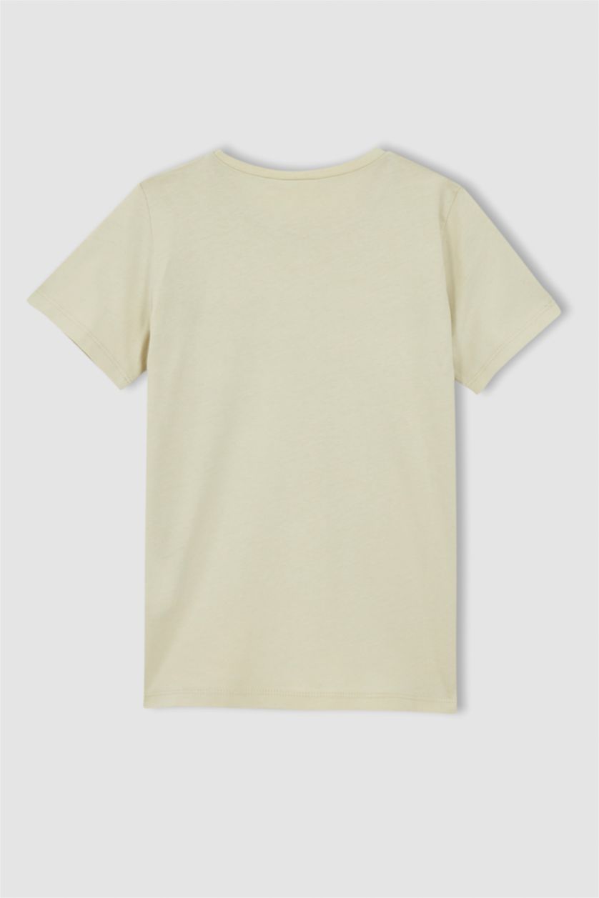 BOYS & TEENS Stone Boy Regular Fit Crew Neck Short Sleeve Slogan Print T-Shirt