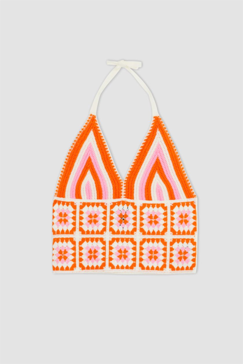 WOMAN Ecru Fitted V Neck Sleeveless Camisole Vest