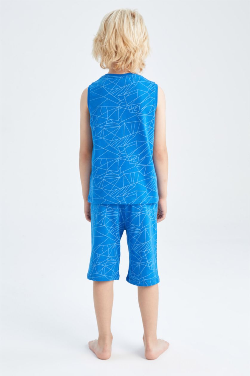 أولاد اللون الملكي بيجامة قصة عادية من سبايدرمان من قطعتين