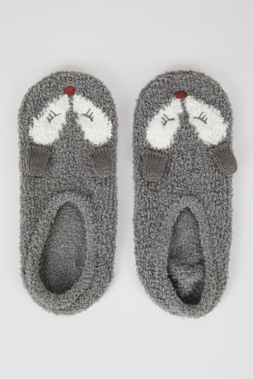 حريمي رمادي شرابات بيت حريمي قطيفة