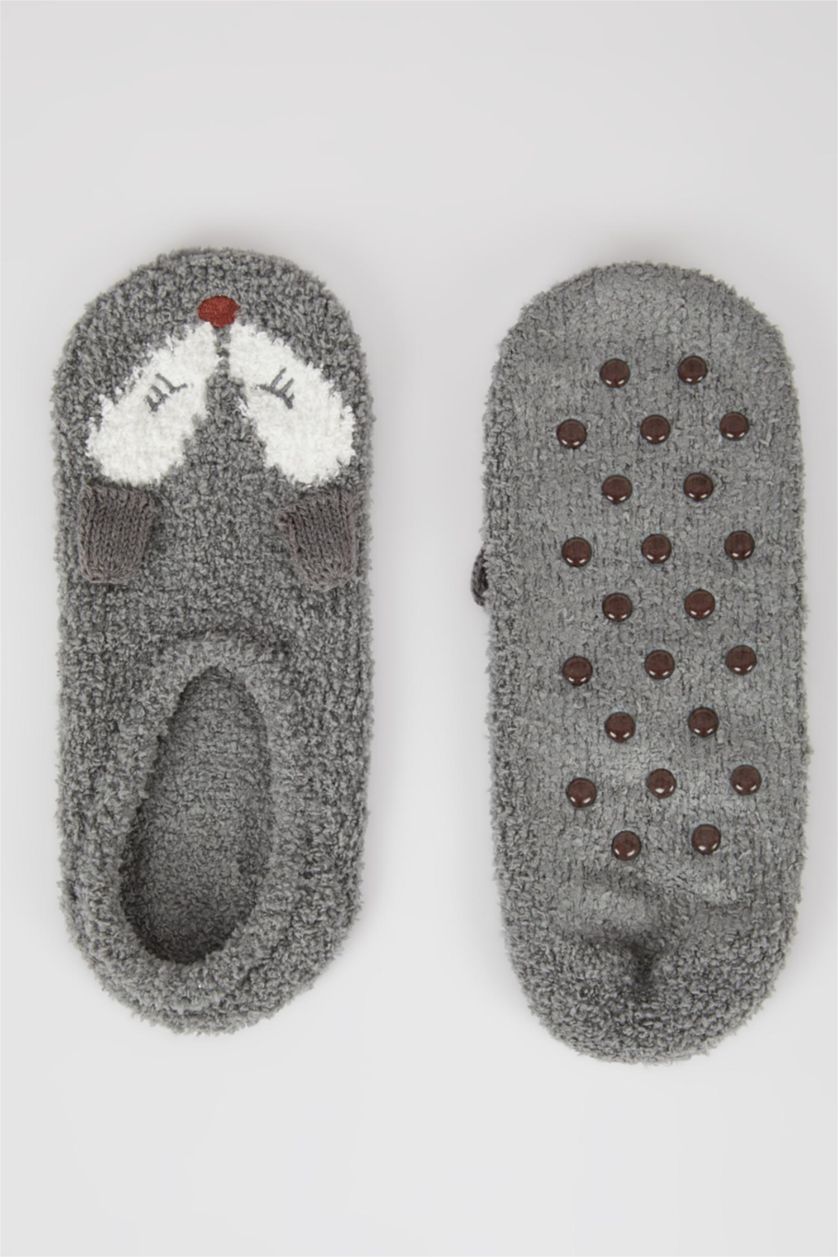 حريمي رمادي شرابات بيت حريمي قطيفة