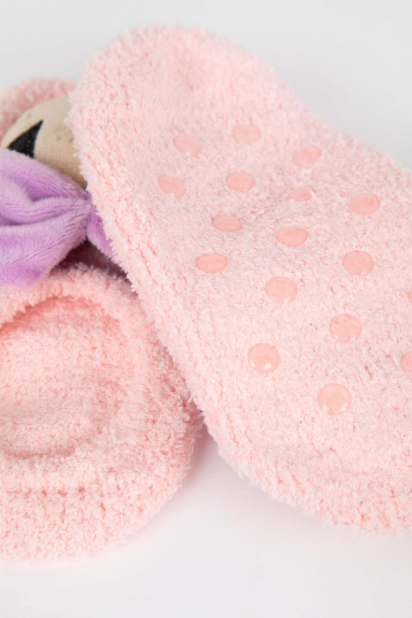 FILLES Rose Chaussettes Maison En Coton De Disney Mickey Et Minnie