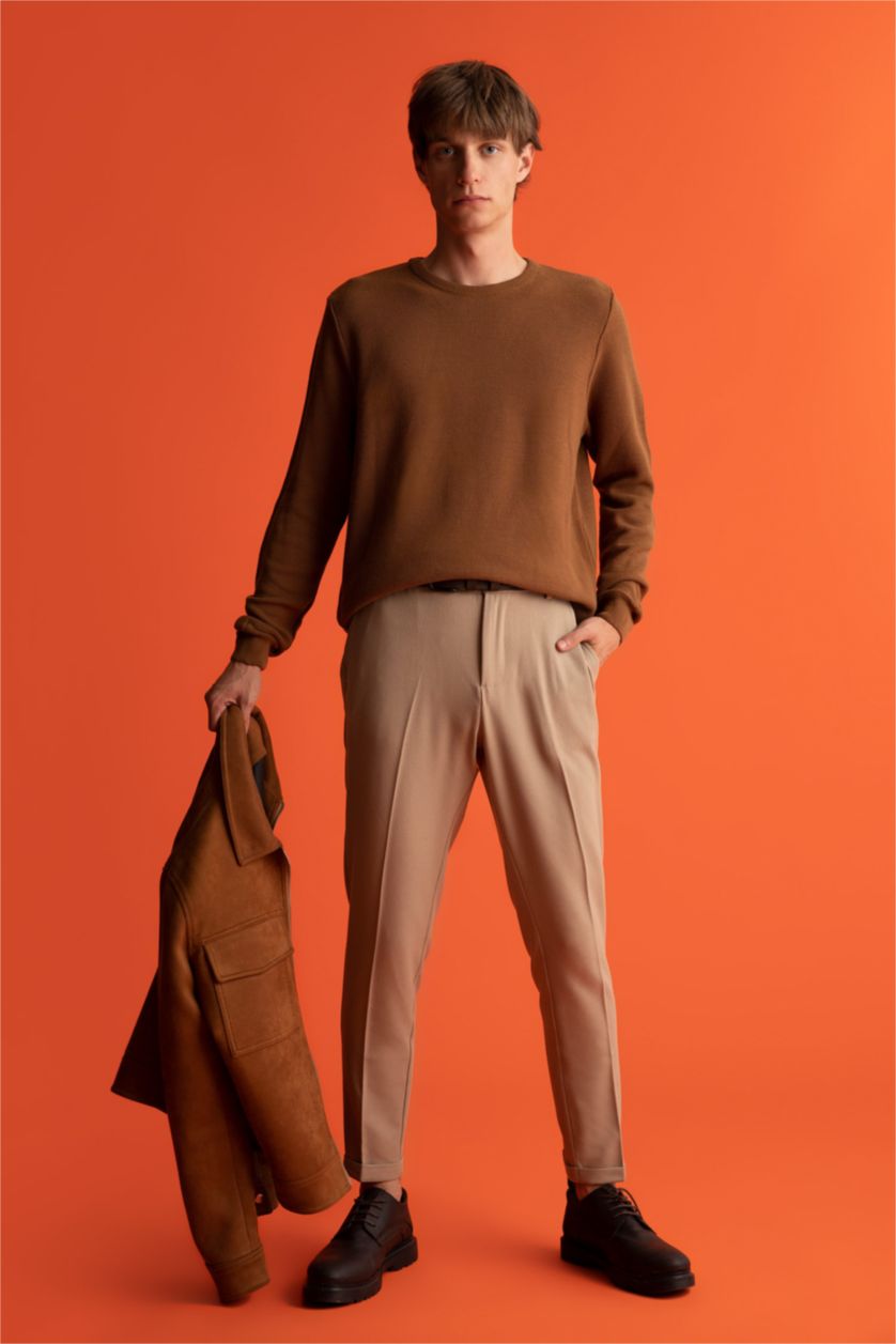 رجال كامل Slim Fit Knitwear Pullover