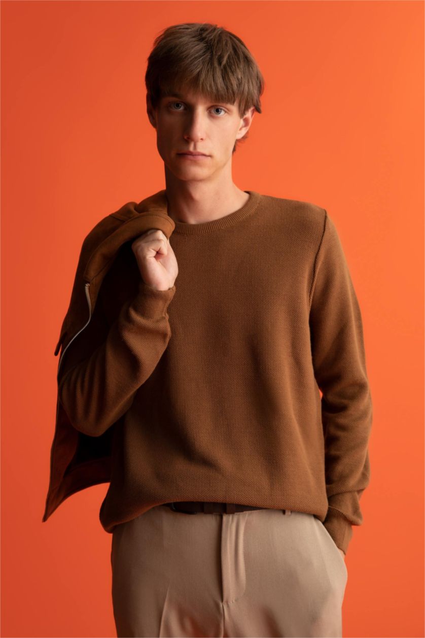 رجال كامل Slim Fit Knitwear Pullover