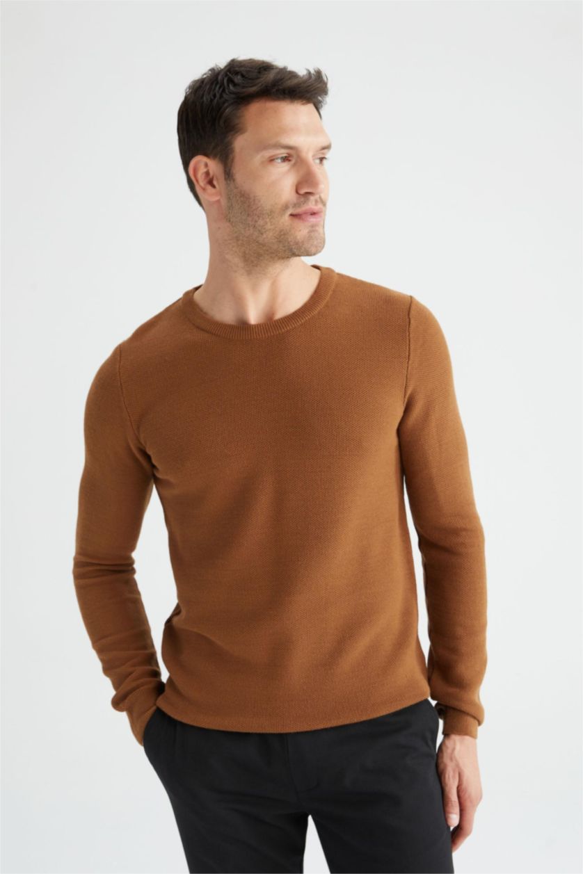رجال كامل Slim Fit Knitwear Pullover
