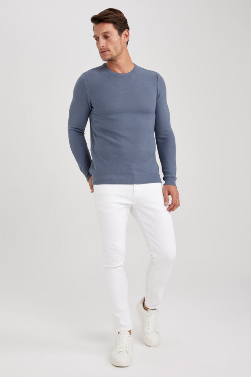 HOMME Indigo Clair Pull Tricot