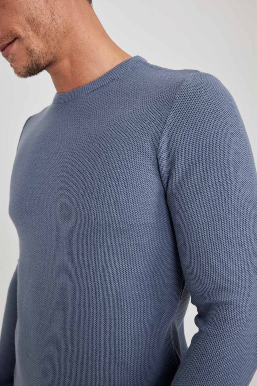HOMME Indigo Clair Pull Tricot