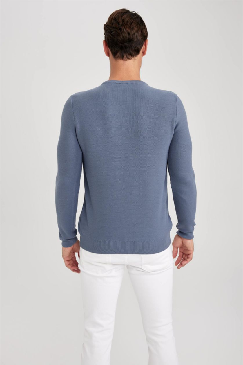 HOMME Indigo Clair Pull Tricot