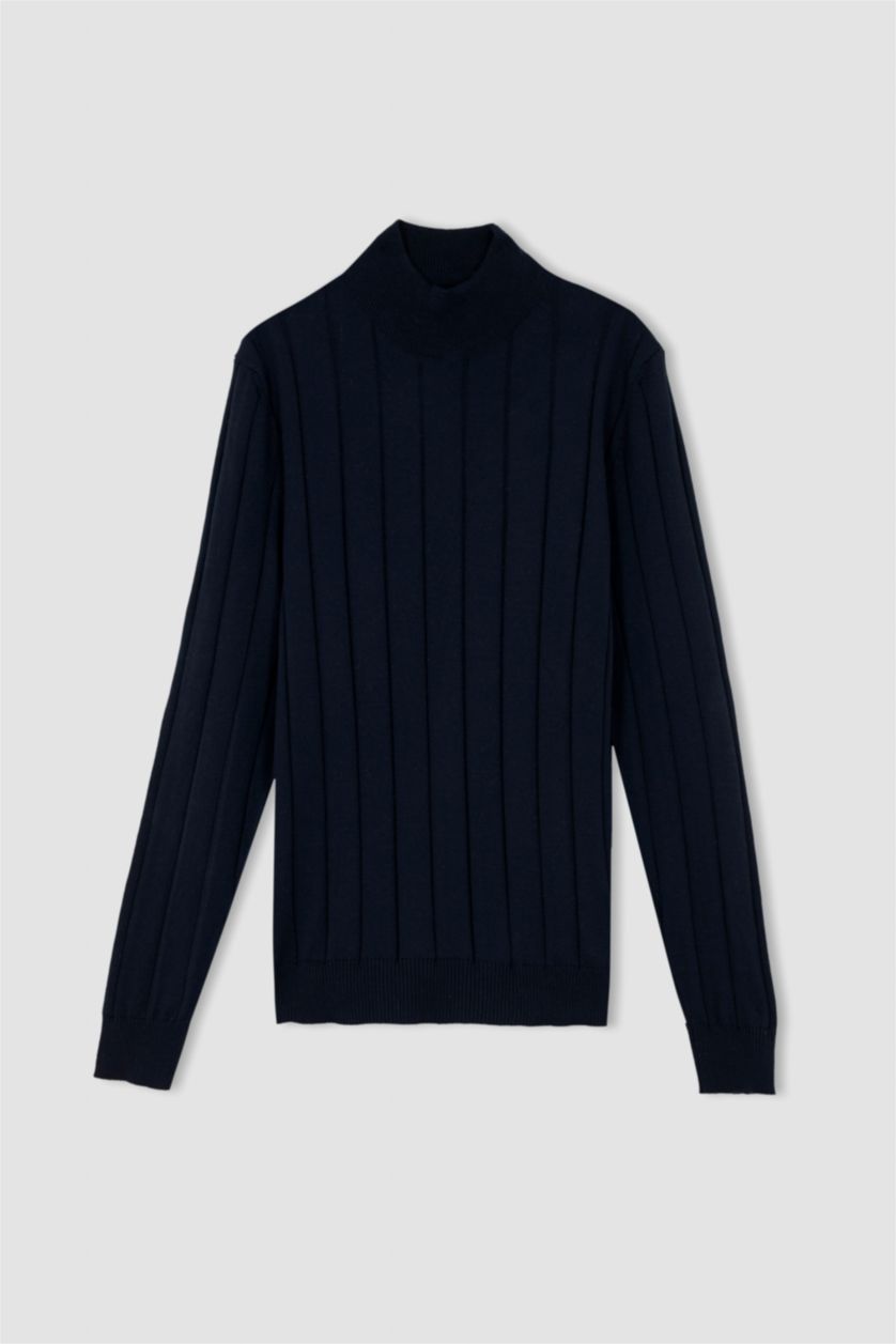 MAN NAVY Slim Fit Half Turtleneck Knitwear Pullover
