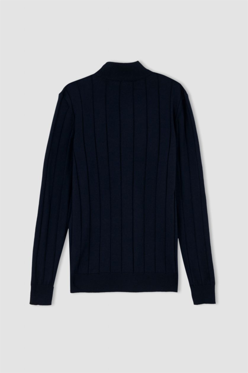 MAN NAVY Slim Fit Half Turtleneck Knitwear Pullover
