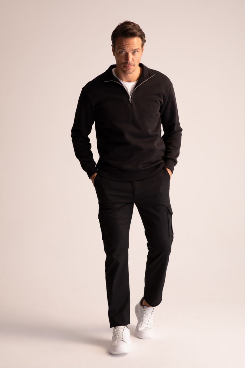 MAN Black Comfort Fit Sweatshirt