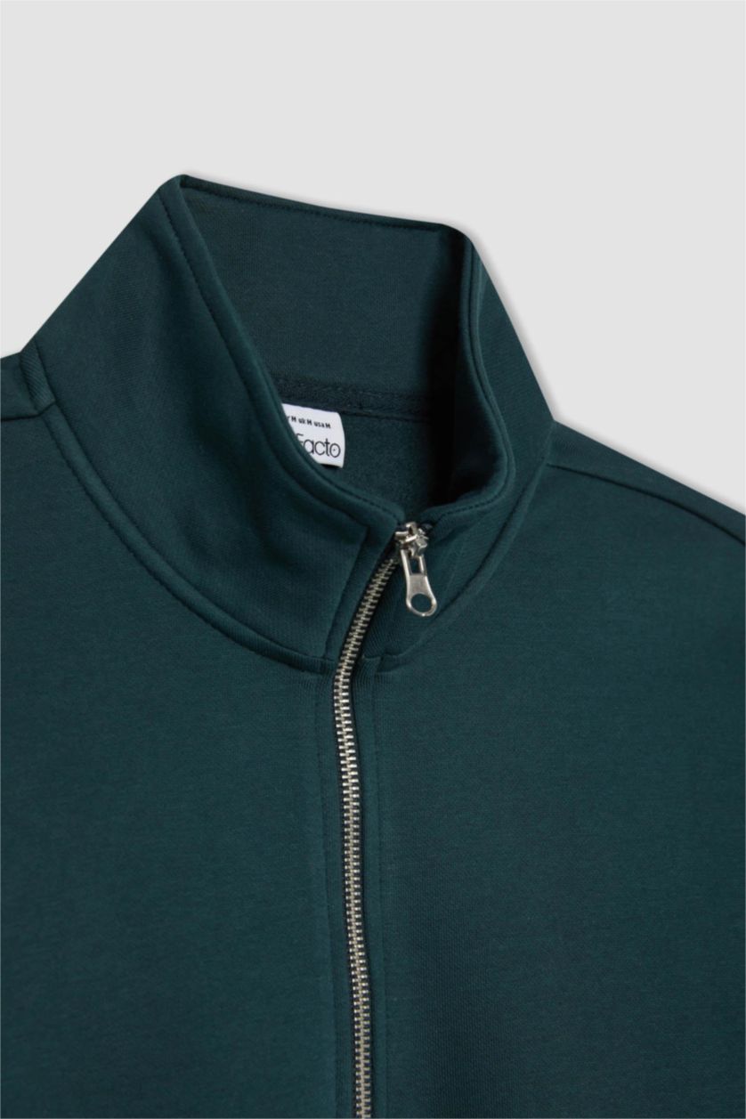 MAN Dark Green Comfort Fit Sweatshirt
