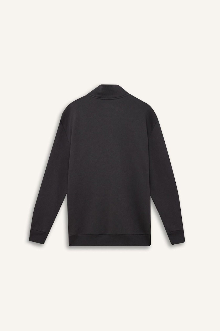 Erkek Antrasit Comfort Fıt Kalın Kumaş Sweatshirt
