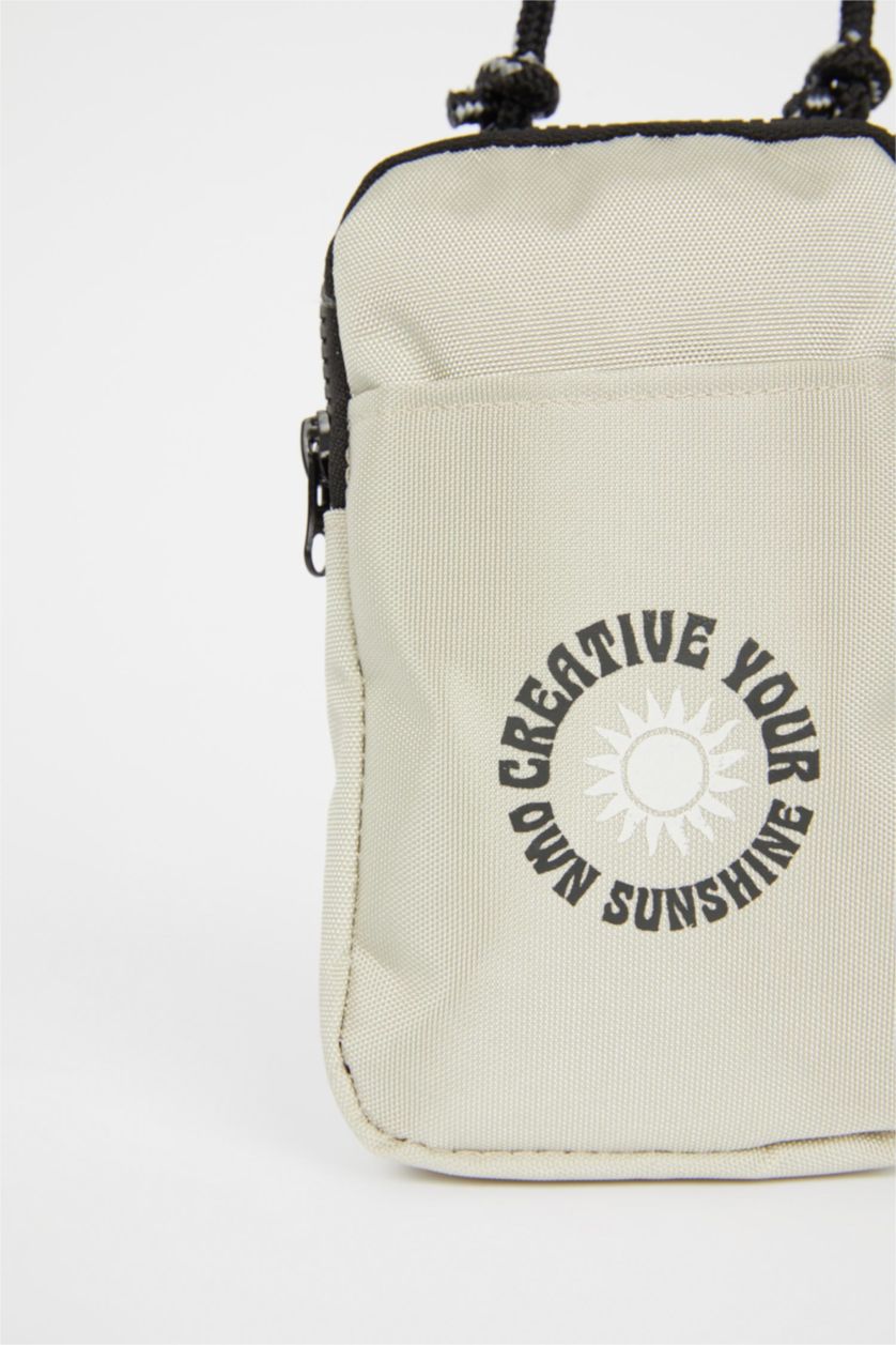 BOYS & TEENS Beige Boy Water Repellent Fabric Shoulder Bag