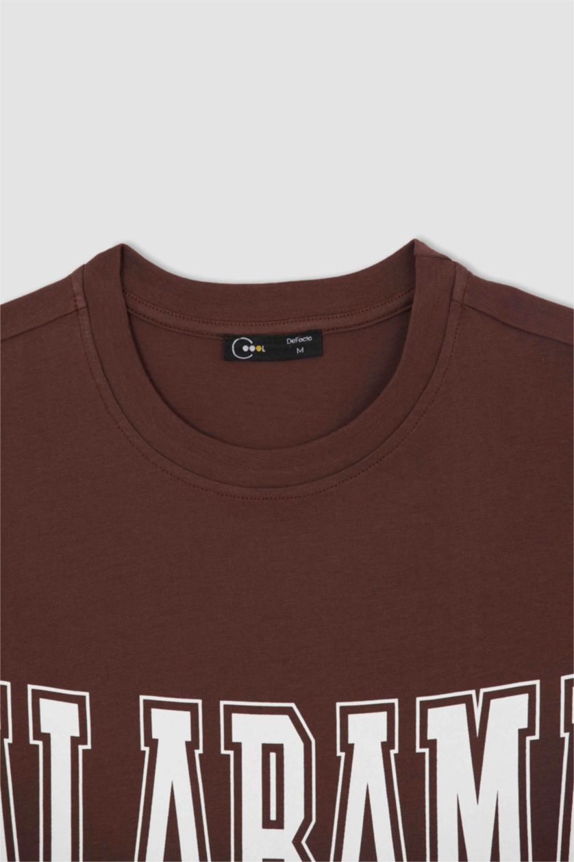 نساء بني Oversize Fit Short Sleeve T-Shirt