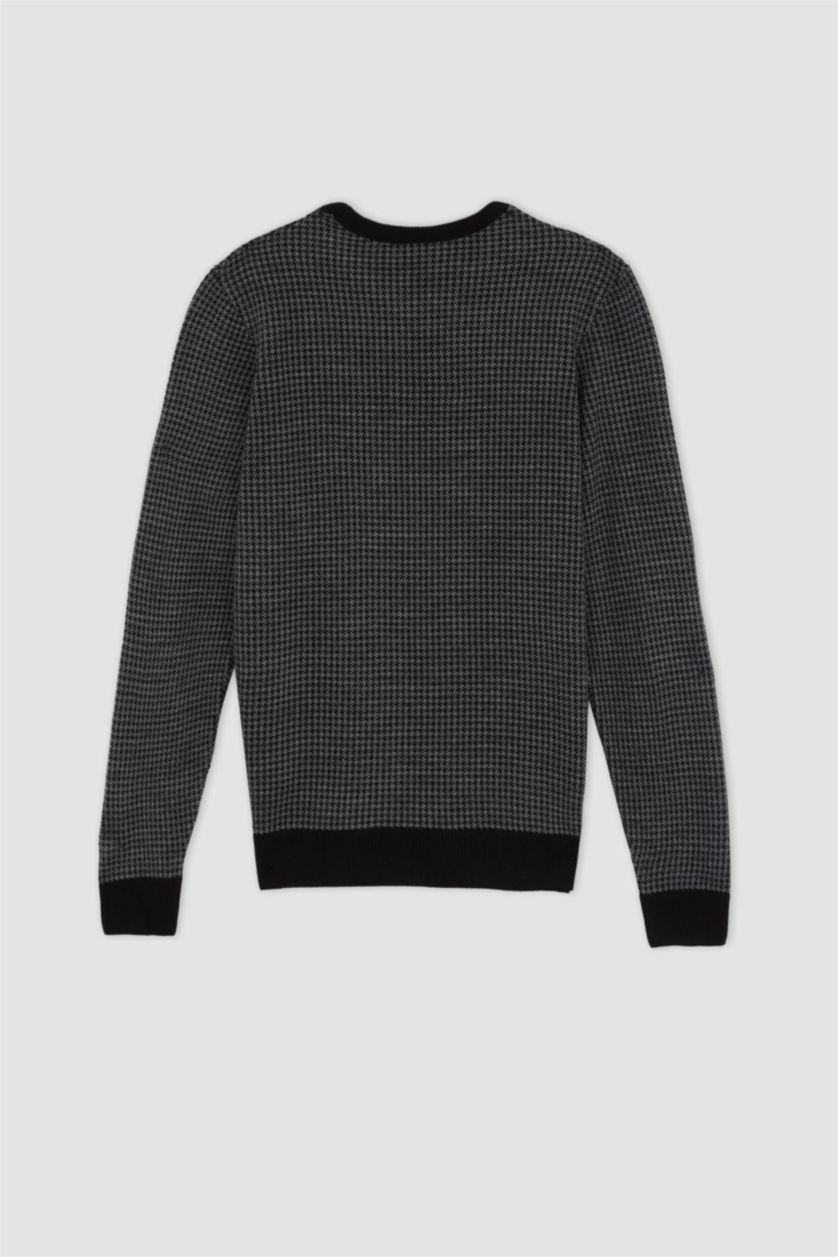 MAN Black Slim Fit Crew Neck Pullover