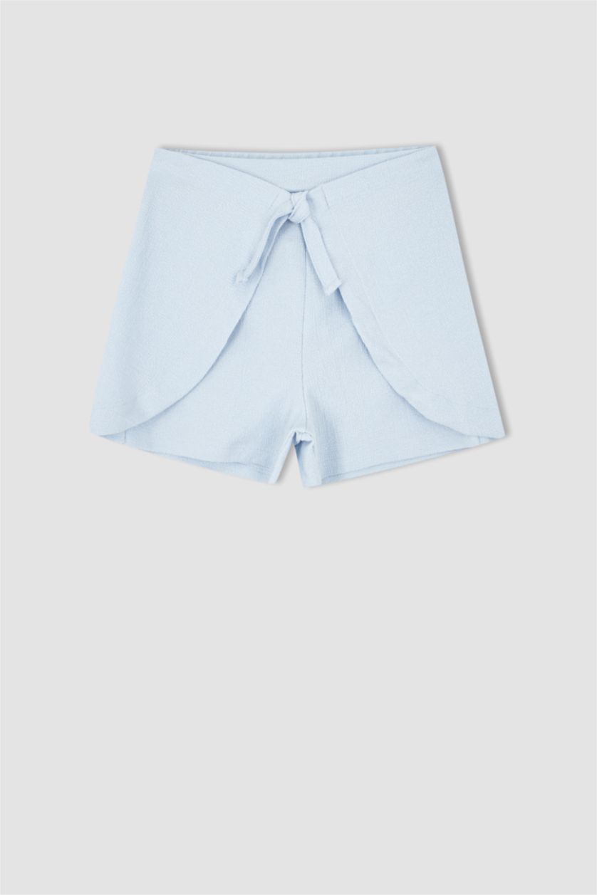 GIRLS & TEENS Light Blue Girl Regular Fit Mini Jean Shorts