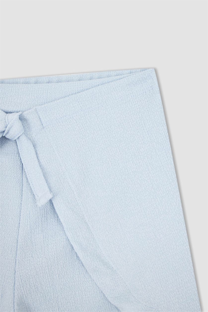 GIRLS & TEENS Light Blue Girl Regular Fit Mini Jean Shorts