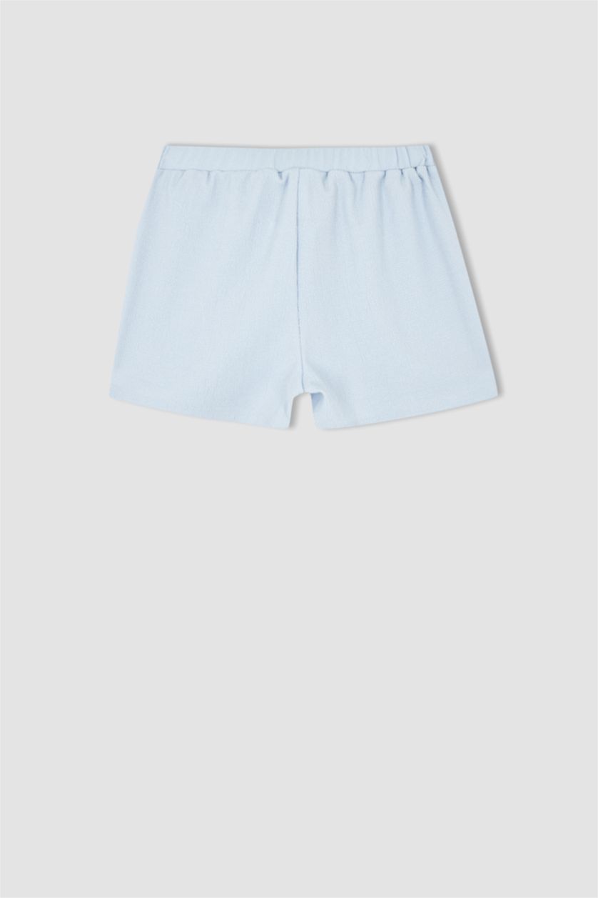 GIRLS & TEENS Light Blue Girl Regular Fit Mini Jean Shorts