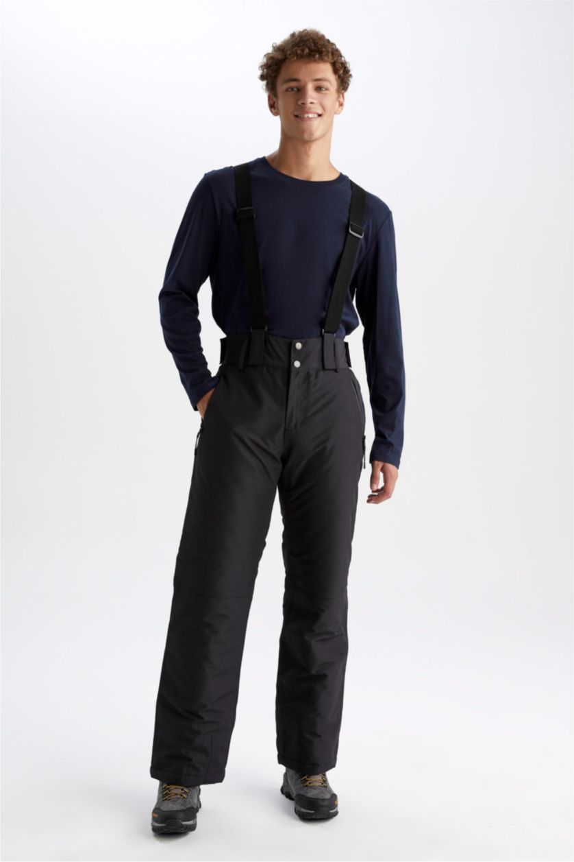 Erkek Siyah Regular Fıt Jogger