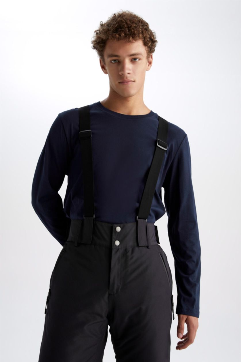 Erkek Siyah Regular Fıt Jogger