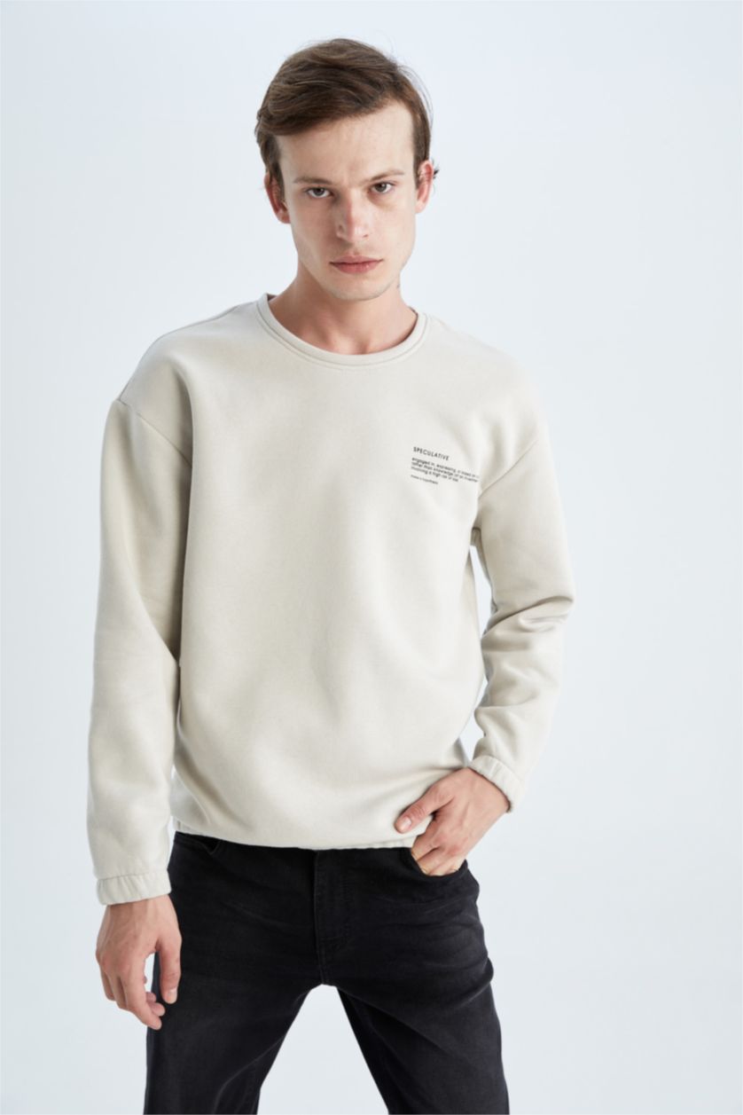 MAN Sand Boxy Fit Sweatshirt