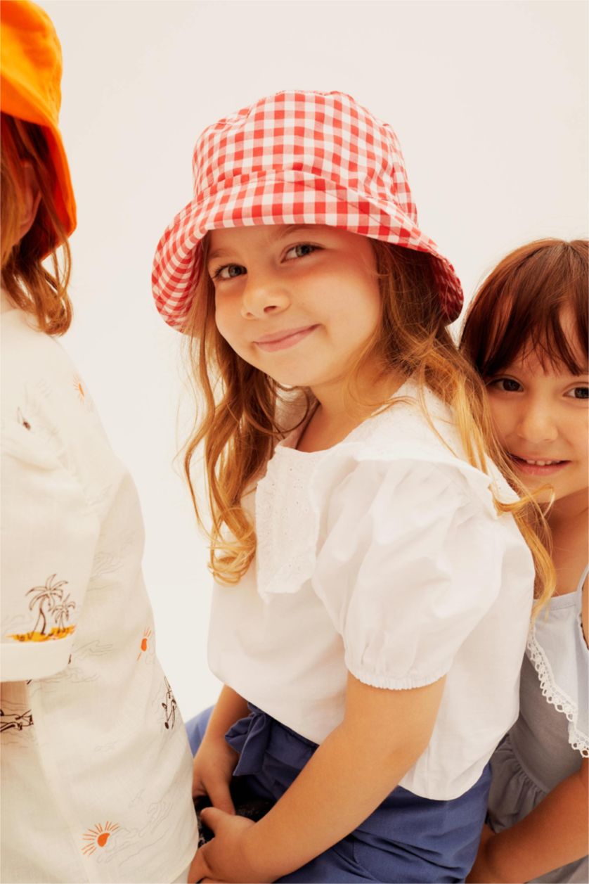 GIRLS & TEENS White Girl Regular Fit Short Sleeve Blouse