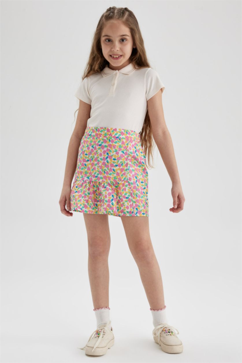 FILLES Rose Jupe en popeline pour fille