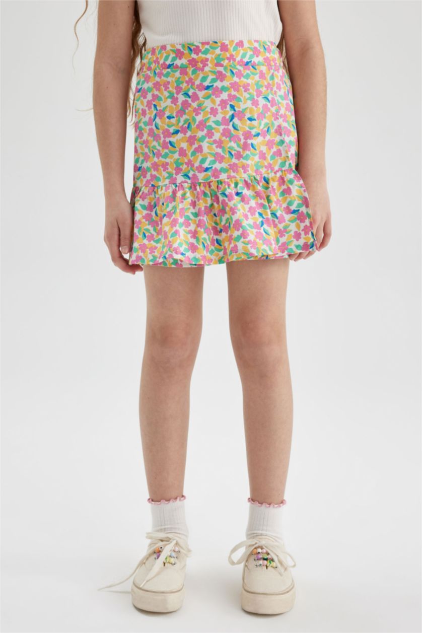 FILLES Rose Jupe en popeline pour fille