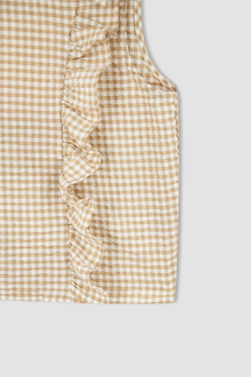 GIRLS & TEENS Beige Girl Short Sleeve Blouse