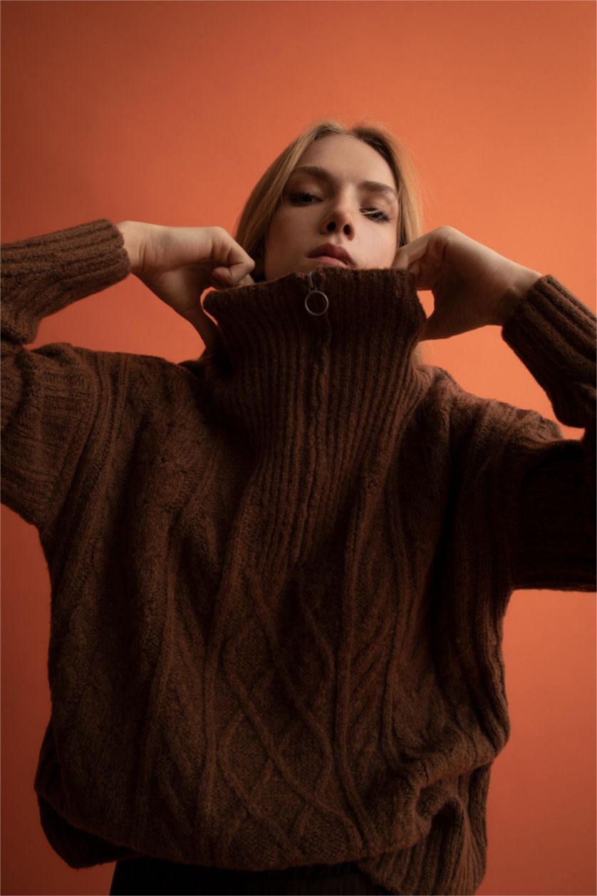 WOMAN Brown Relax Fit Pullover