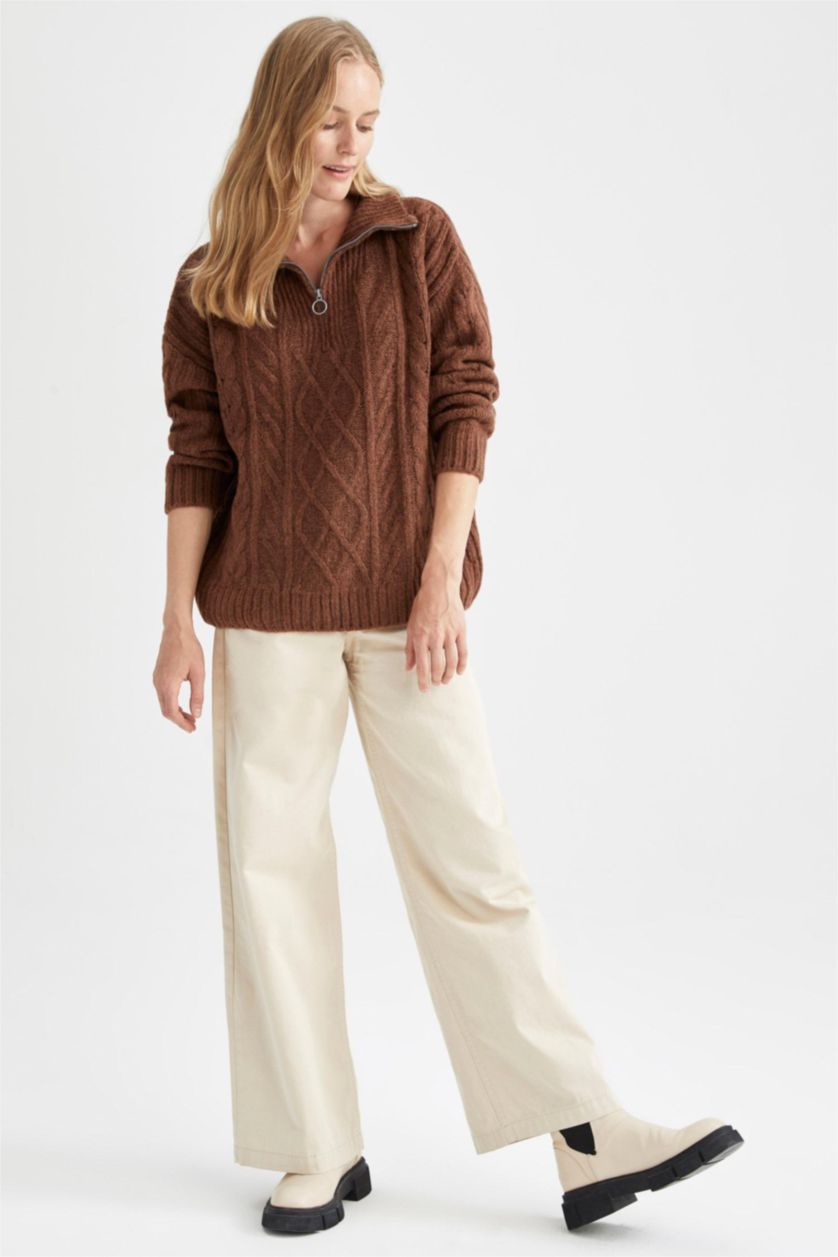 WOMAN Brown Relax Fit Pullover