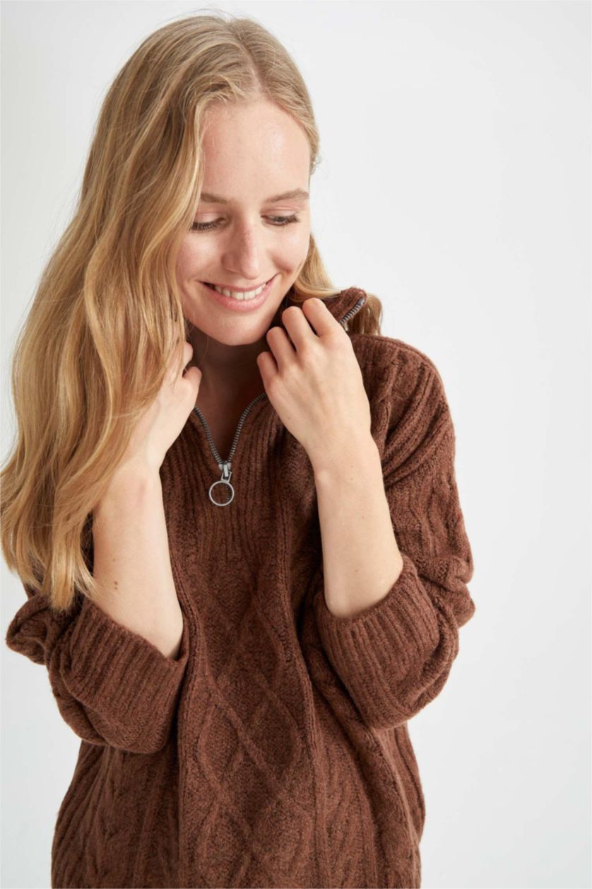 WOMAN Brown Relax Fit Pullover