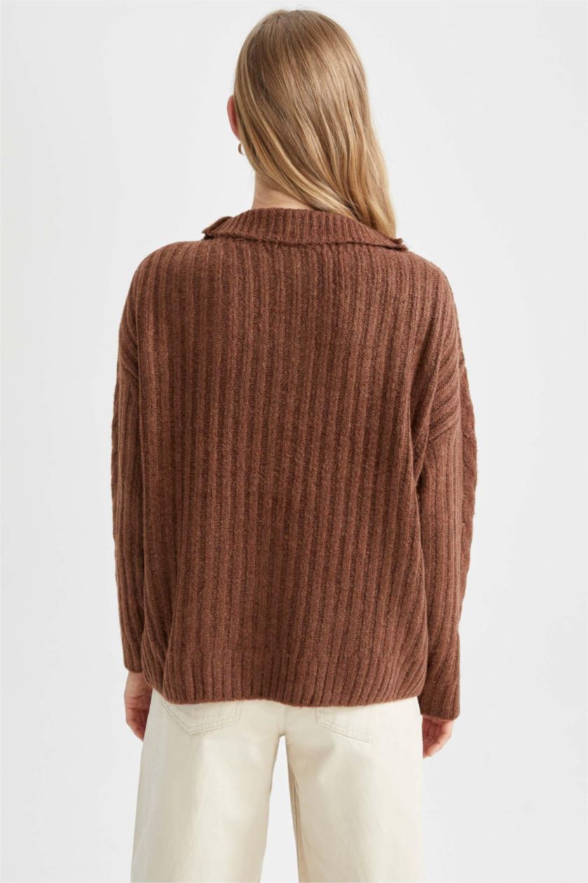 WOMAN Brown Relax Fit Pullover