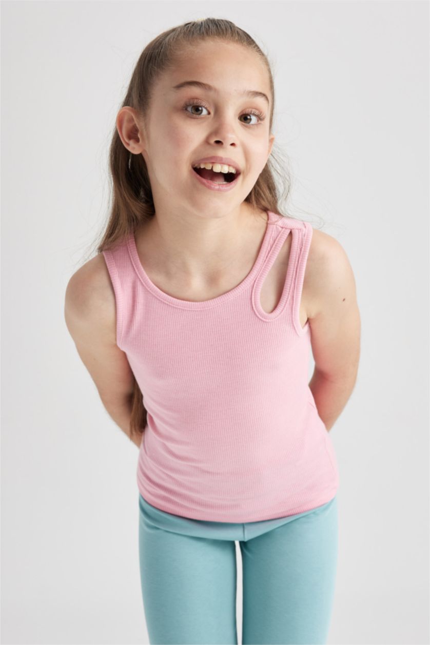 Девочки и подростки Светло-розовый Майка для девочек
