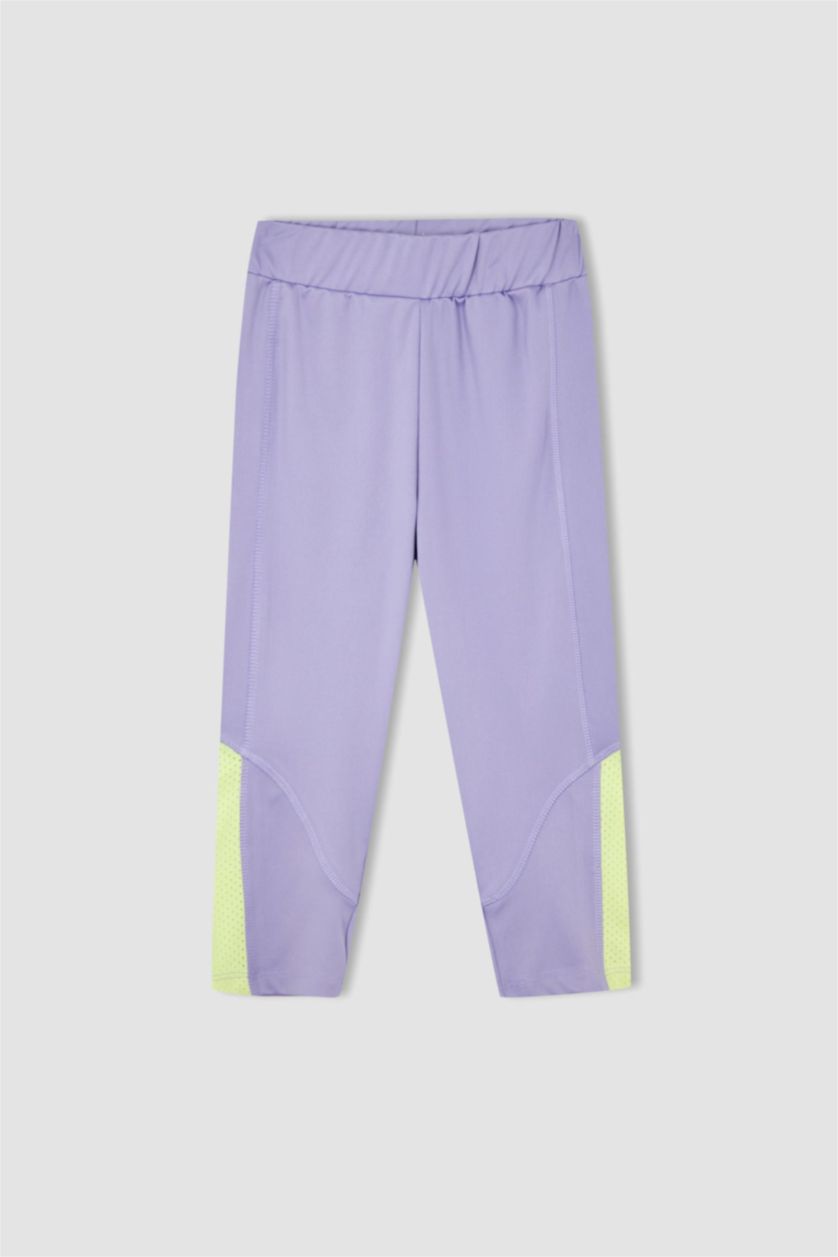 FILLES Violet Legging Long Fille İmprimé Licorne Coupe Regular