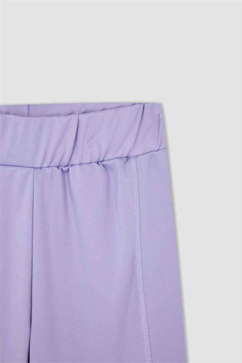 FILLES Violet Legging Long Fille İmprimé Licorne Coupe Regular