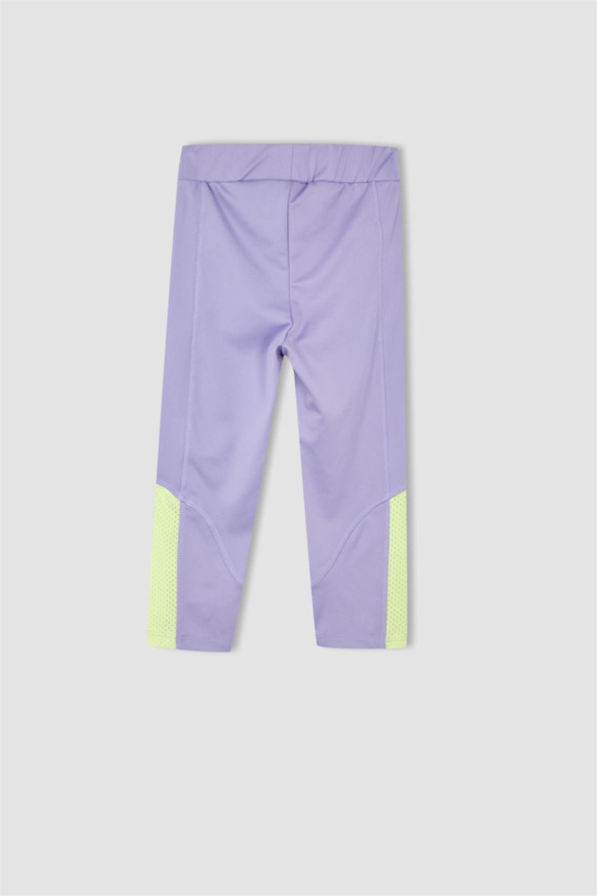 FILLES Violet Legging Long Fille İmprimé Licorne Coupe Regular