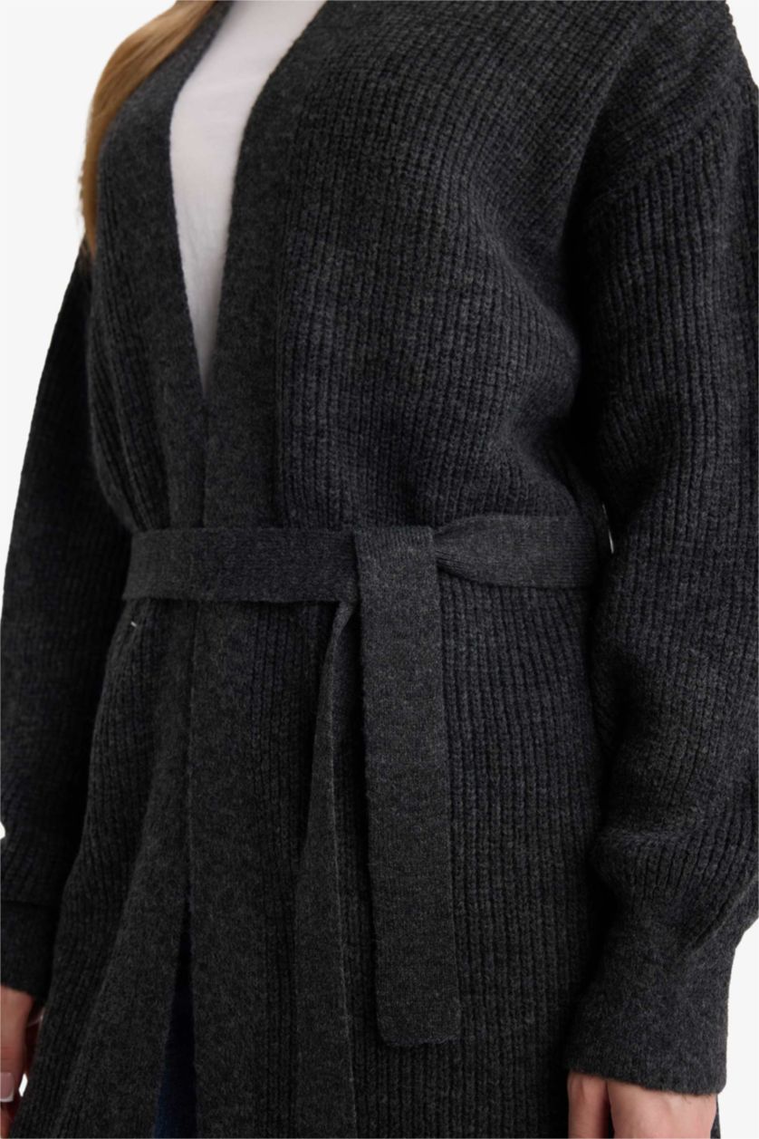 WOMAN Anthracite Regular Fit Cardigan